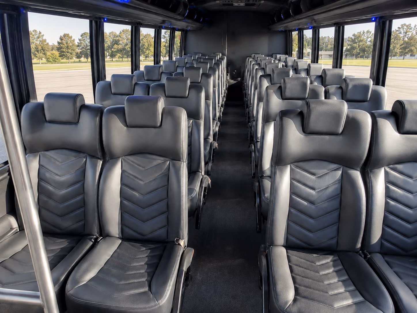 airport transfer buses for eastvale wedding guests flying into ont