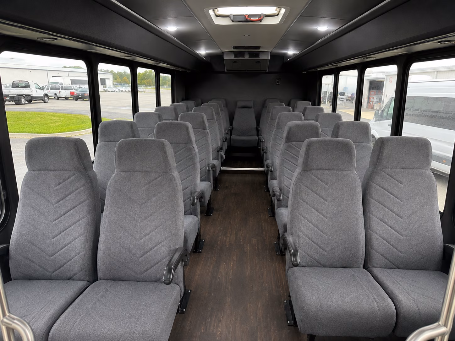 eastvale 20 passenger minibus inside