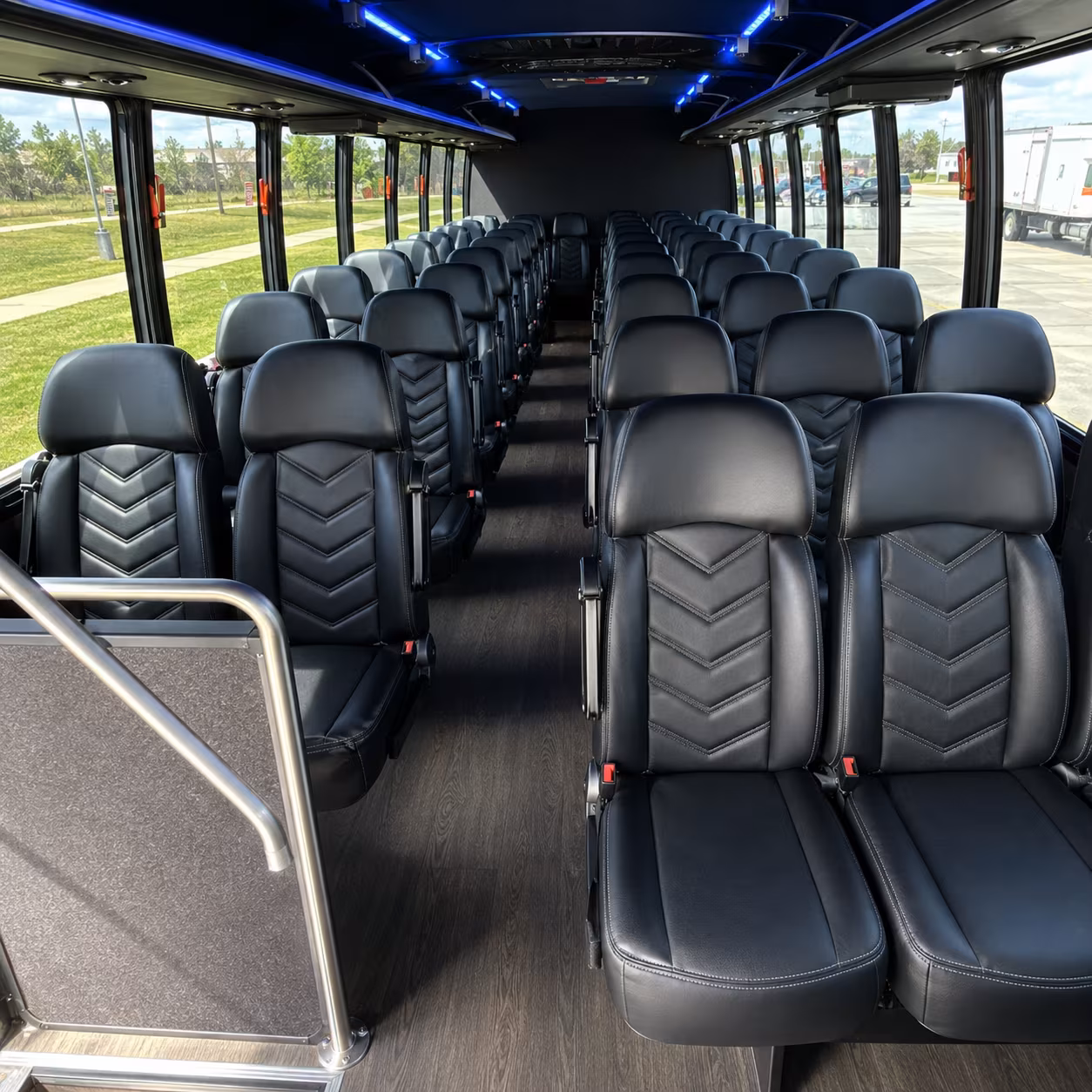 eastvale 25 passenger minibus inside