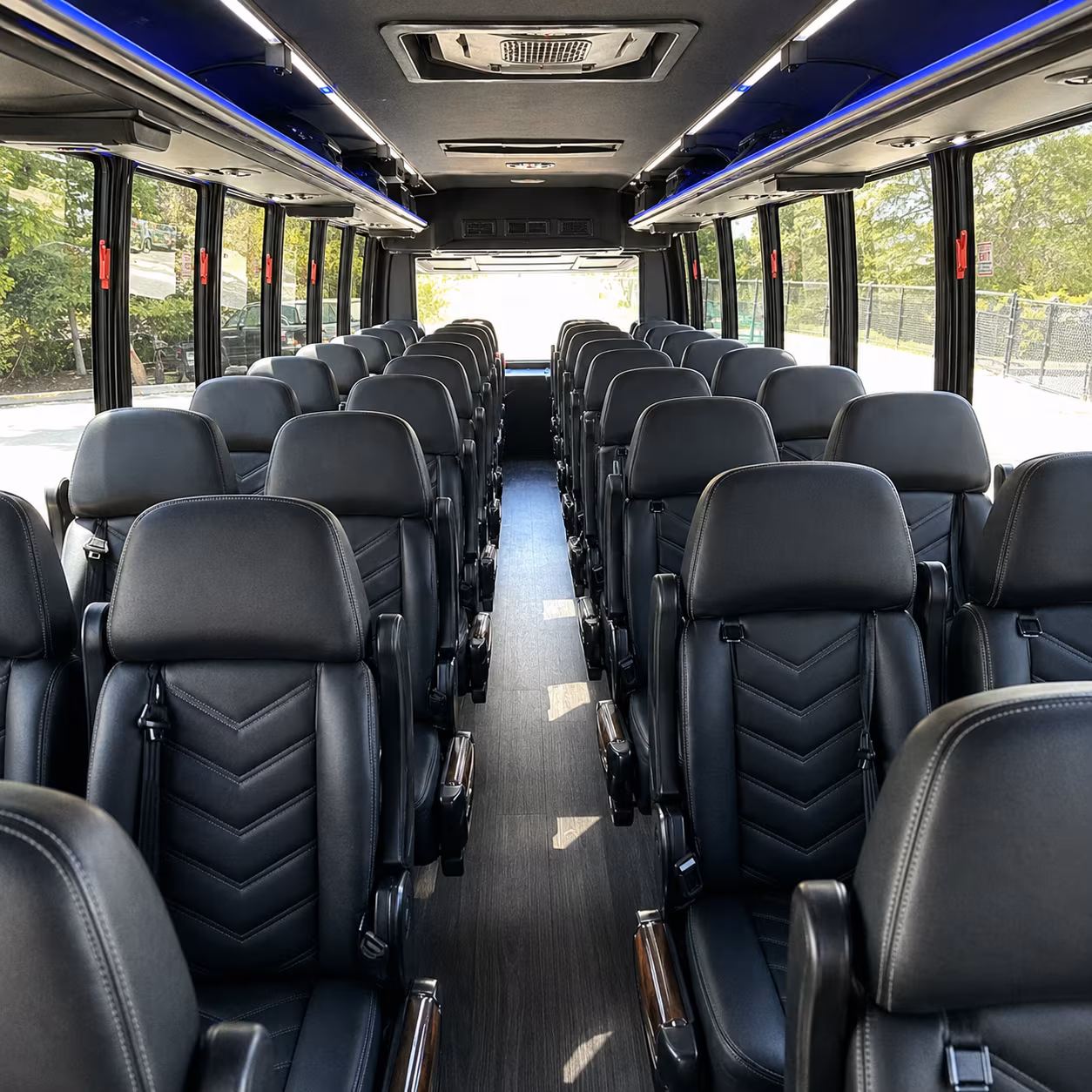 eastvale 25 passenger minibus interior