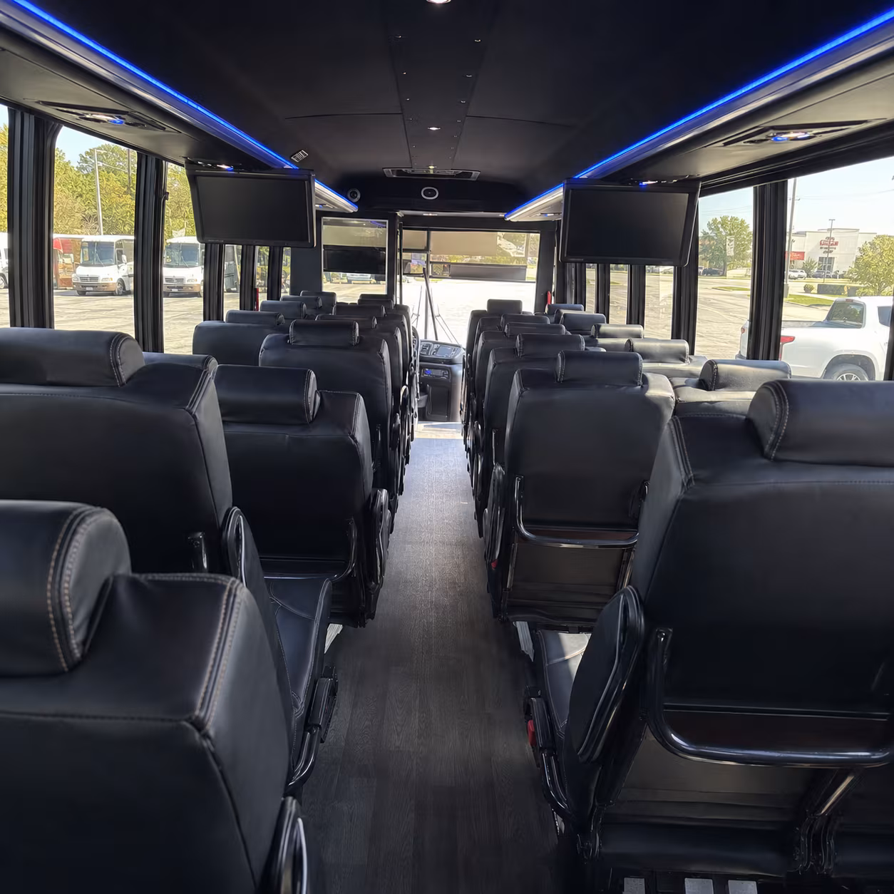 eastvale 28 passenger minibus interior