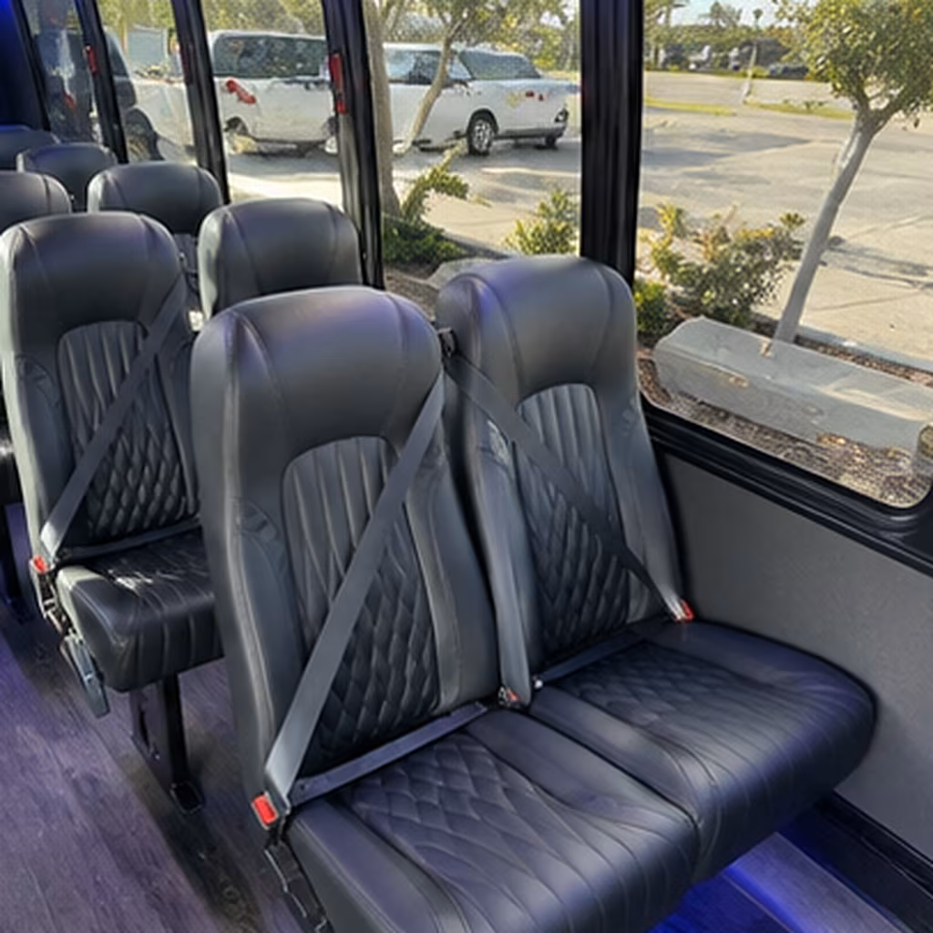 eastvale 30 passenger minibus interior