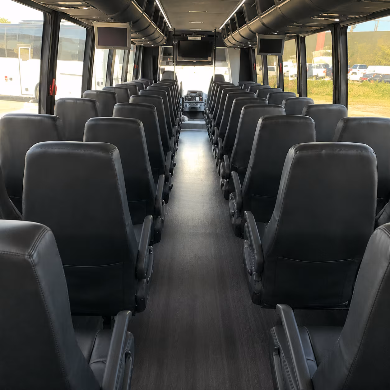 eastvale 35 passenger minibus inside