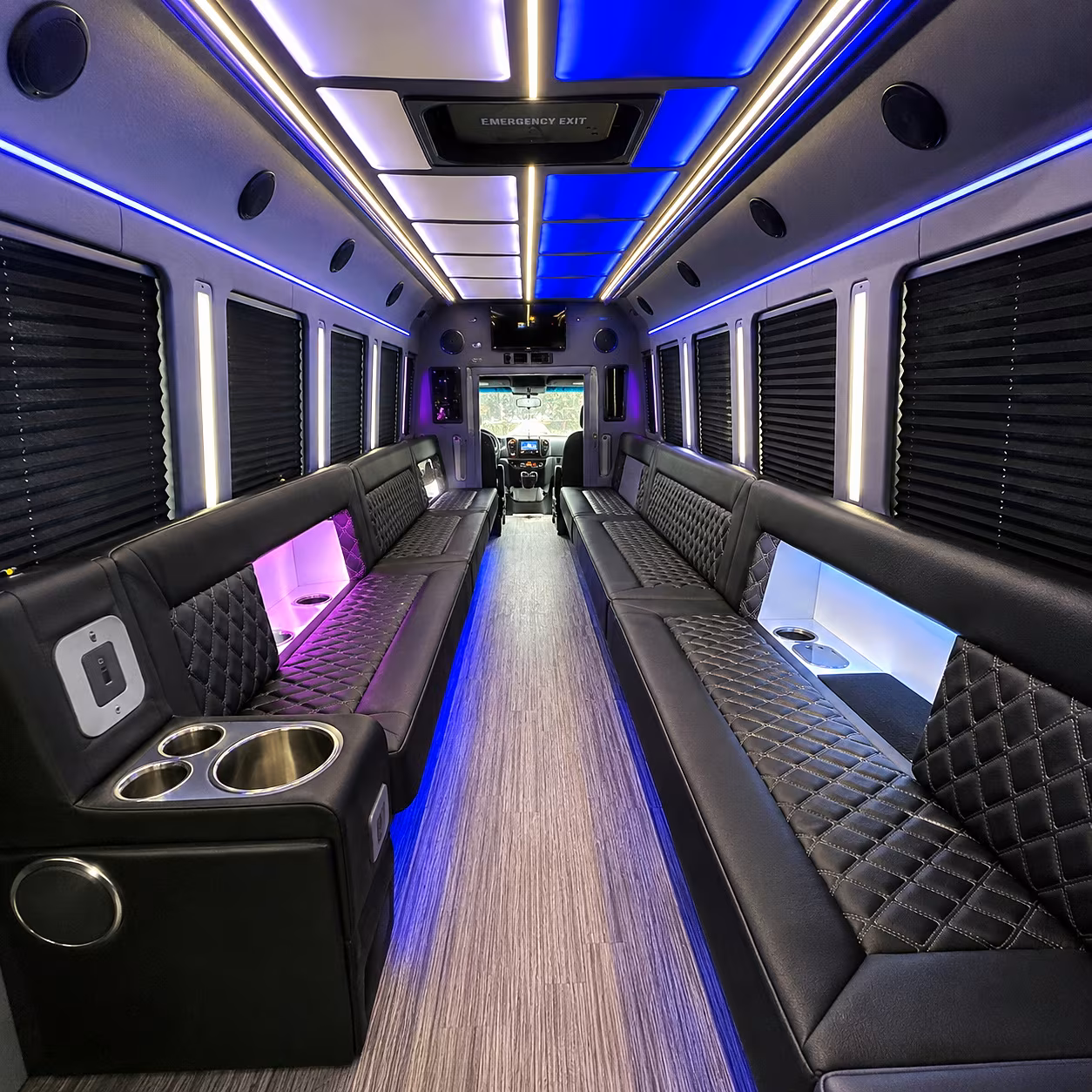 eastvale party bus interior