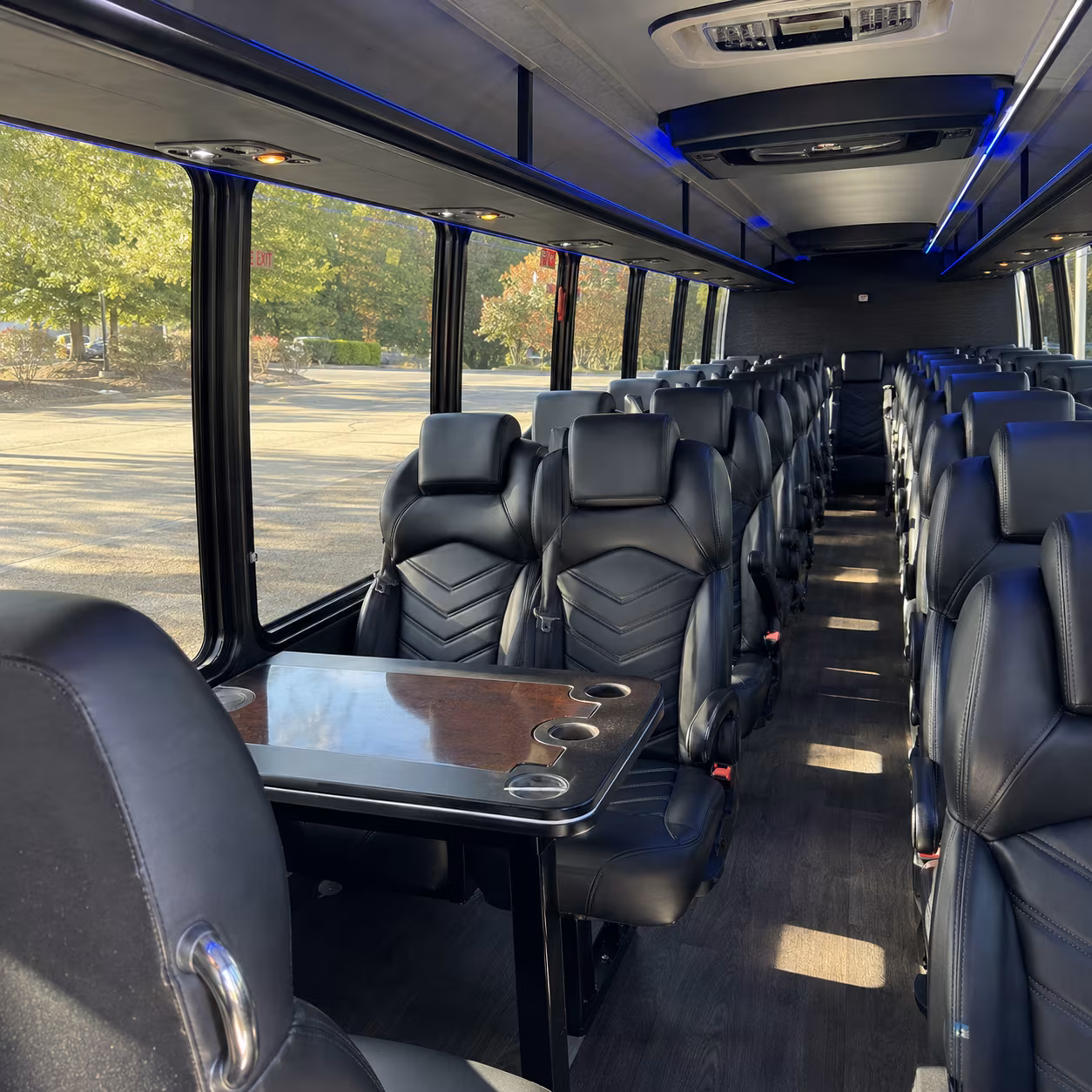 eastvale wedding transportation onboard seating