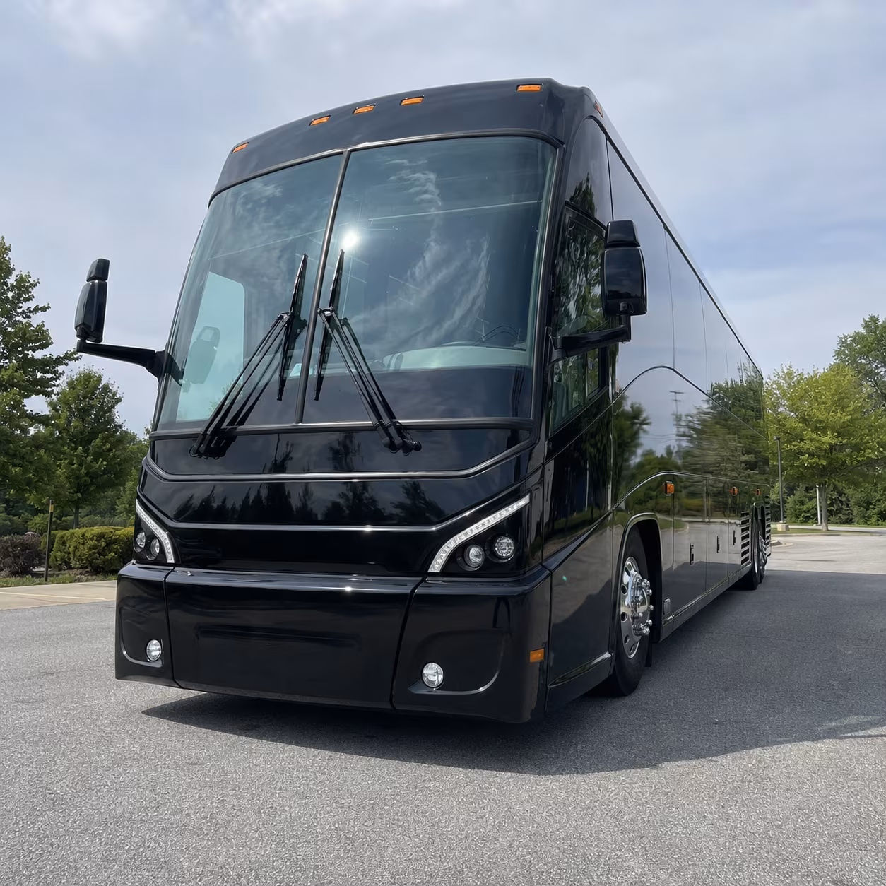 long distance charter buses for away games and out of market trips